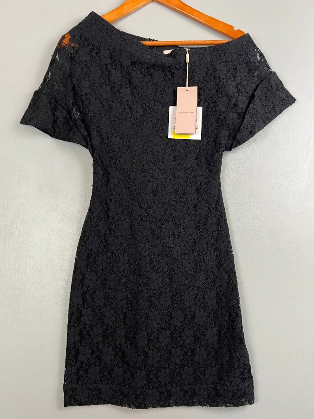 Christopher Kane $1,394 Runway Dress Black Asymmetrical Neck NWT Size 40 US 4